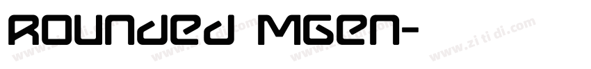 Rounded Mgen字体转换